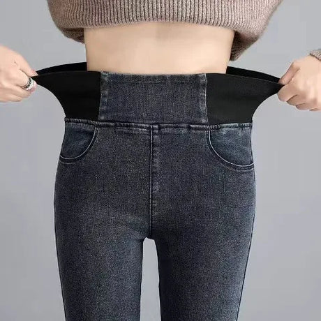 Jeans Oversize 26-38 Slim Denim Pants Women's High Waist Skinny Jean Vintage Wash Pencil Stretch Vaqueros Leggings Pantalones - Lootquake