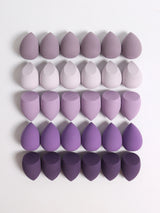 30 Beauty Eggs (Esponjas de Maquillaje) Esponja de Belleza Mixta para Base de Maquillaje, Líquida, en Crema y en Polvo Sin Impurezas, Multicolor C