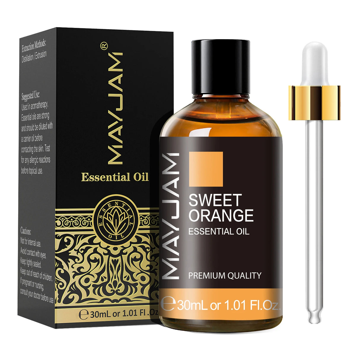 MAYJAM 1PCS 30ML Huile Essentielle d'Aromathérapie Lavande Vanille Jasmin Eucalyptus Menthe Poivrée Huile Aromatique pour Diffuseur Bougie Savon