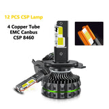 Chftsoan High Power Headlight Four Copper Tube 1800W Headlight Canbus 200000LM H1 H4 H7 H11 9005 9006 9012 6000K Headlamp 32V - Lootquake