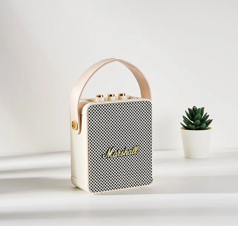 Altavoz Bluetooth inalámbrico pequeño, portátil, para exteriores, con barra de sonido de graves