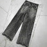 PFNW Spliced Design Washed Denim Jeans Men's Streetwear Fashion Straight Leg Denim Pants Hip Hop Trendy Trousers Spring 28W4634 - Lootquake