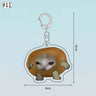 Funny Banana Cat Key Chain Creative Acrylic Happy Cats Schoolbag Pendant Bag Accessories DIY Mobile phone Lanyard Student Gift - Lootquake