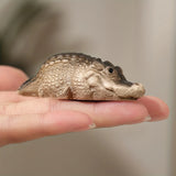 Crocodile Sculpture Statue Modern Decoration Home GiftsAnimal Statue Table Center Decoration Crafts Resin