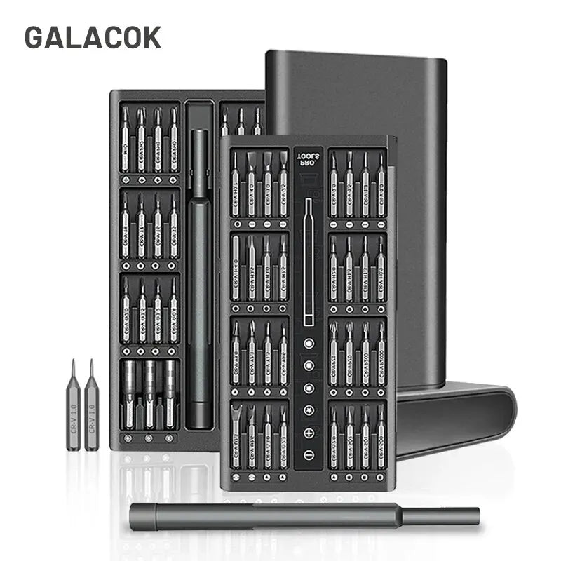 63 in 1 Precision Screwdriver Set Home Hand Repair Tool Kit Magnetic Phillips Drill Bits for iPhone Xiaomi Camera Glasses Watch - Lootquake