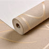 Papier peint décoratif pour chambre à coucher, 53 cm, autocollants muraux épais, rayures courbes, résistant à l'humidité, non tissé, style européen moderne