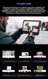 Tablette PC Blackview Active 8 Pro 16 Go 256 Go Batterie 22 000 mAh Android 13 Écran 2,4 K 10,36 pouces Caméra 16 Mpx + 48 Mpx Tablette robuste