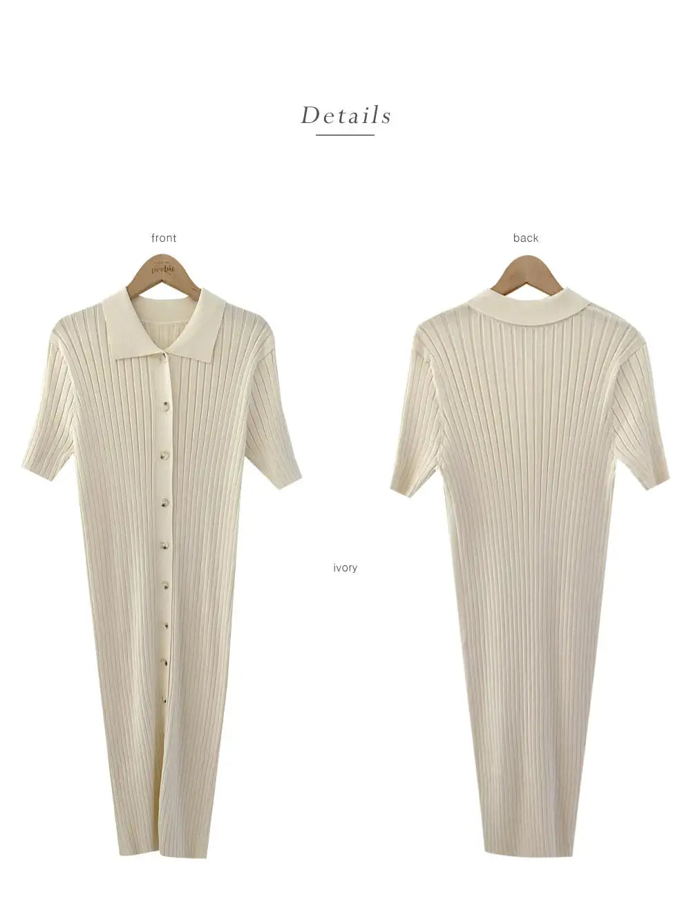 Elegant Summer Sweet Sle Turn-down Collar Single-button Thin Ice Silk Short-sleeve Knitted Long Dress Women's Fashion - Lootquake