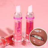 PLUMP POUT Gloss repulpant pour les lèvres Haute brillance pour des lèvres pulpeuses Brillance extrême Huile à lèvres Crystal Volume Cosmétiques Maquillages