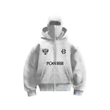 2025 Harajuku Y2K Double-layer Design Casual Loose Zipper Hoodie Men Street Hip-hop Punk Fashion Versatile Sweatshirt Women - Lootquake