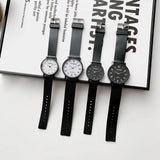 Simple Black White Women Quartz Watches Minimalist Design Silicone Strap Bracelet Wristwatch Women's Watch Reloj Mujer Relogio - Lootquake