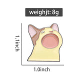 Cat Meme Enamel Pins Funny Kitten Brooches Lapel Badges Cute Cartoon Jewelry Gift