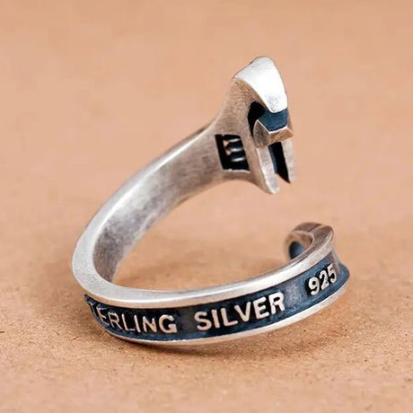 Fashion Wrench Opening Adjustable Size Metal Ring Men's Hip Hop Rock Party Jewelry Gift - Lootquake