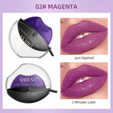 Lip-shaped lipstick seal Sip into makeup lazy blush lipstick Matte makeup effect Moisturizing lip gloss Waterproof non-stick cup
