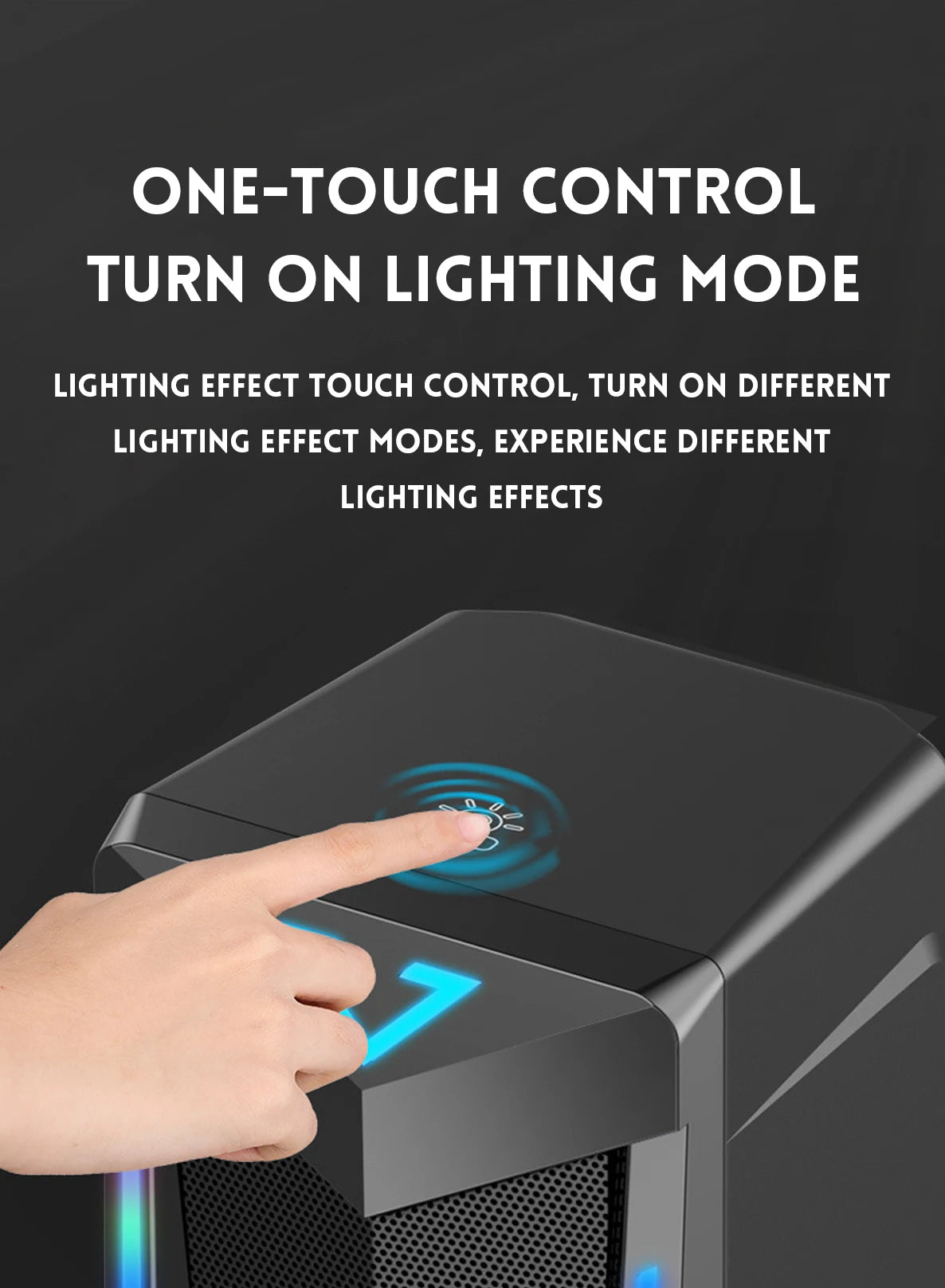 Altavoz para computadora Bluetooth RGB, altavoz para computadora de escritorio, altavoz para computadora portátil, altavoz estéreo de escritorio, alimentación por USB, con LED ambiental