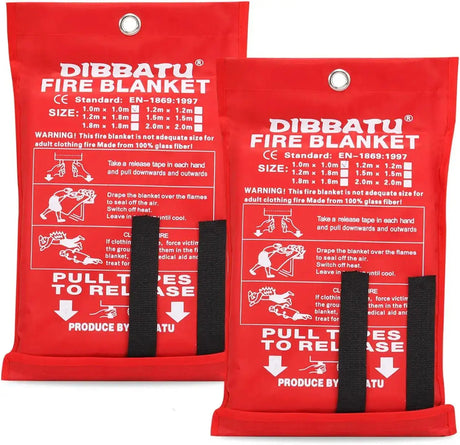 1M /1.2M/1.5M Fire Blanket Fighting Fire Extinguishers Tent Boat Emergency Blanket Survival Fire Shelter Safety Cover - Lootquake