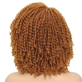 10" Braided Bob Wig | Afro Dreadlock Wig | Curly Ends | Synthetic Crochet Wig | Cosplay
