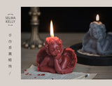 Vela perfumada con forma de ángel para decoración de habitación, estilo nórdico, que alivia la fatiga y crea un ambiente festivo para bodas y cumpleaños.