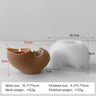 Aesthetic Wavy Fluted Geometric Striped Silicone Wax Candle Moulds Home Decor Unique Sculptural Ribbed Candle Mold