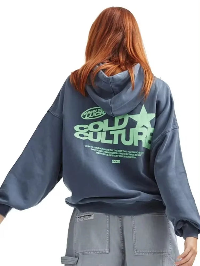 Men's and Women's Hip Hop Hoodies Letter Pattern Y2K Sportswear Street Punk Rock ADT Couple Sweaters Harajuku New Style Tops - Lootquake