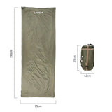 Lixada 190 * 75cm Outdoor Portable Envelope Sleeping Bag Camping Travel Hiking Multifunction Ultra-light 680g Backpacking - Lootquake