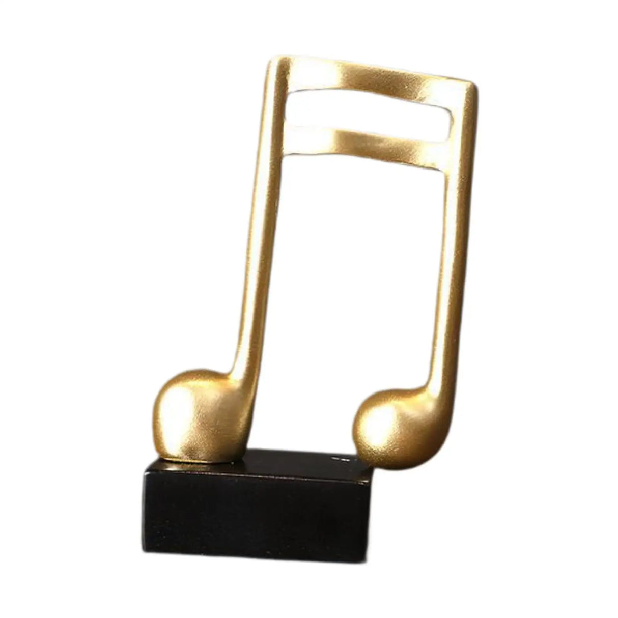 Music Note Sculpture Resin Tabletop Decor for Bookshelf Fireplace Cabinet Office Home Gift Musical Theme Art Statue Ornament