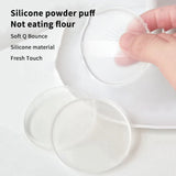 Soft Silicone Gel Powder Puff Sponge For Cosmetic Foundation BB Cream Face Makeup No Powder Eating Beauty