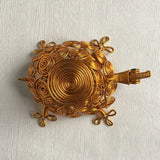 Sculpture Handmade Turtle Statue Woven Collectible Aluminum Wire Tortoise Figurine Crafts Cartoon Turtle Retro Ornaments