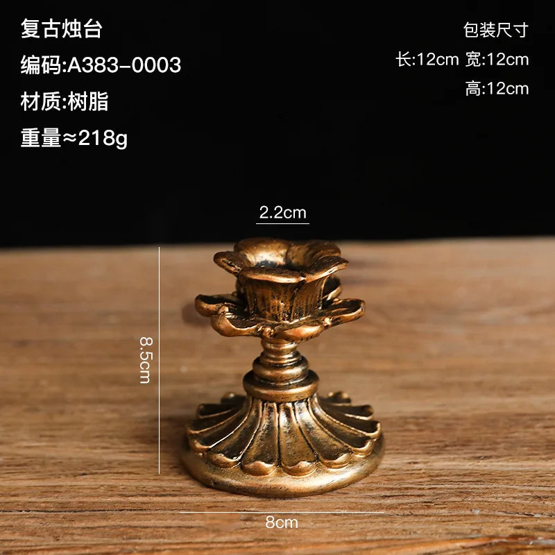 French Classical Aromatherapy Candlestick Decorative Items Shop And Bar Table Decorations European Retro And Nostalgic Props