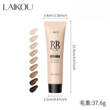 Natural Finish Foundation Cream 30ml Lightweight BB Cover Dark Circles Pores Oil Free Long Lasting Makeup Base
