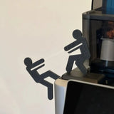 Line of Salvation Standing Figurines 3D Printed Black Standing People Statue Anime Art and Craft Modern Sculpture Character