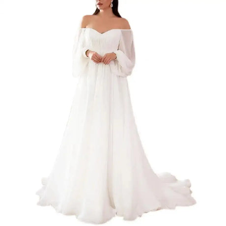 Party Dress Breathable Maxi Dress Lightweight Slim  Sexy White Elegant long Dress - Lootquake
