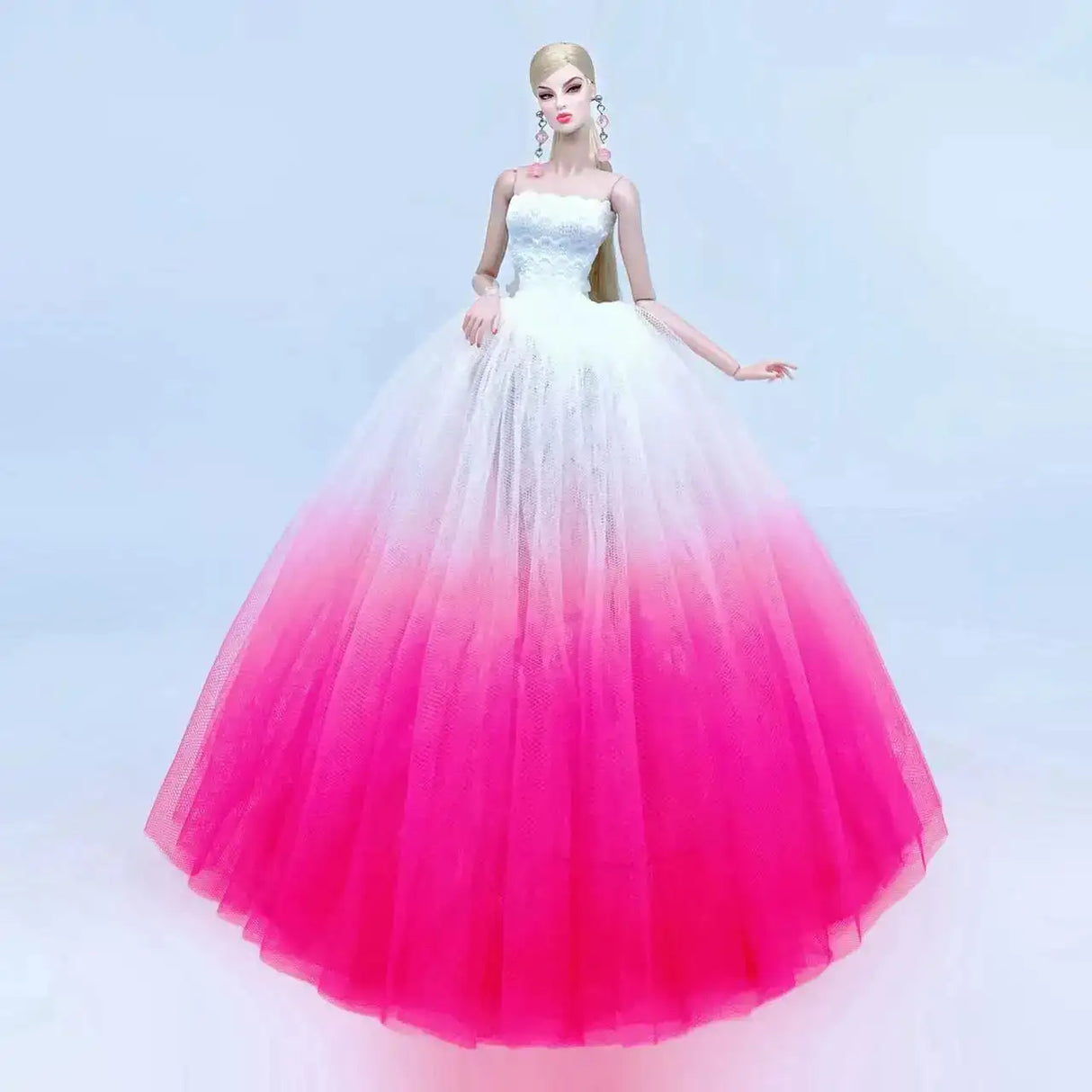 fashion for barbie elegant lady wedding dress for barbie doll clothes princesa for bjd 1/6 dress long dress accessories - Lootquake