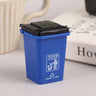 1:12 Dollhouse Mini Trash Can Garbage Truck Cans Curbside Vehicle Garbage Separation Bin Storage Box Home Desk Dustbin