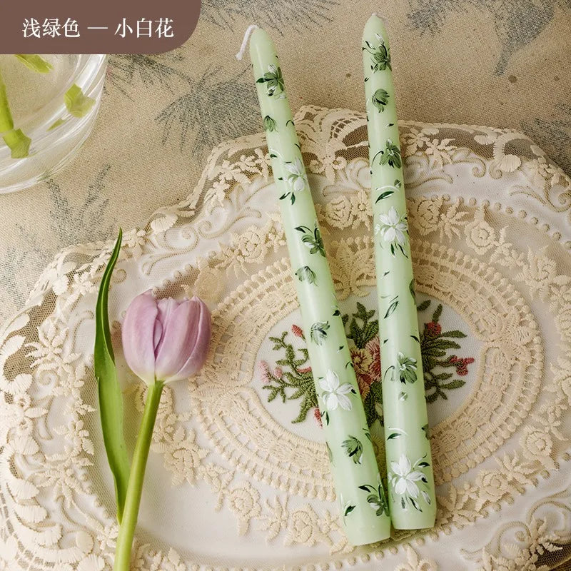 2 velas perfumadas de cera de soja con forma de flor, para aromaterapia, bodas, cumpleaños, fiestas y decoración del hogar.
