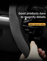For Jeep Suede Snap-on Steering Wheel Cover Fit Renegade Compass Wrangler Jk Jl Grand Cherokee Wk2 Accessories Wj Portachiavi - Lootquake