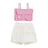 Adorable Baby Girl Sleeveless Top and Shorts Set with Cute Butterfly Print for Summer Outfit 2 Pieces Set - Lootquake