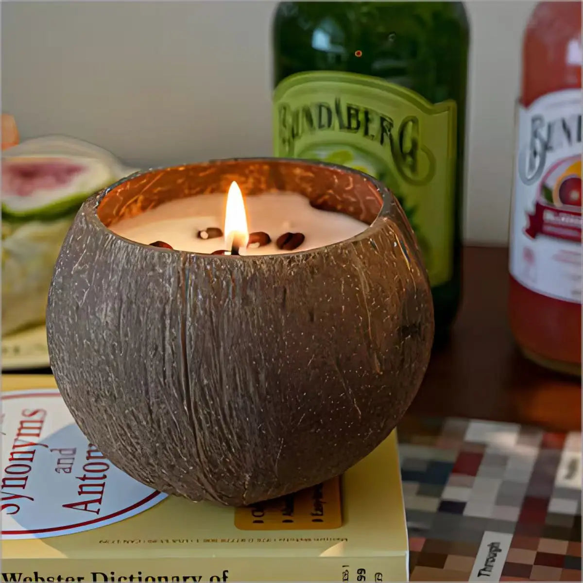 Bougies parfumées à la noix de coco, bougies d'ambiance au parfum avancé, décoration de chambre à coucher, souvenir créatif, cadeau d'anniversaire
