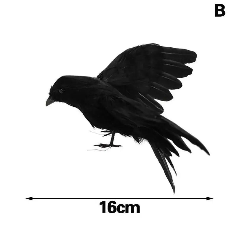 Halloween Decoracion Simulation Black Crow Raven Bird Repellent Pest Control Pigeon Repellent Event Party Bar Decoration