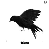 Halloween Decoracion Simulation Black Crow Raven Bird Repellent Pest Control Pigeon Repellent Event Party Bar Decoration