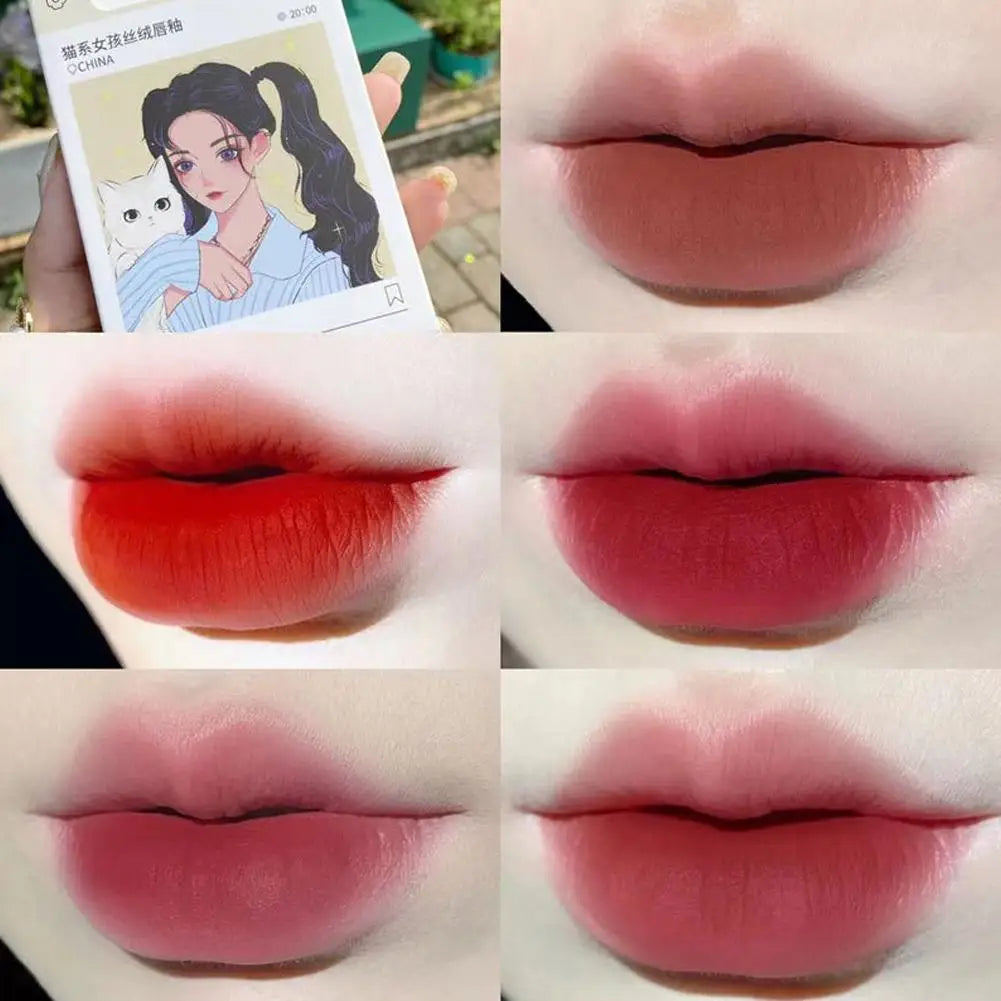 5pcs/Kit Matte Liquid Lipstick Waterproof Long Lasting Velvet Mate Lip Gloss Lint Tube Makeup Cosmetic Lipsticks Lip Gloss