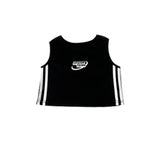 Girls Jazz Dance Hip Hop Outfit Child Model Catwalk Stage Dance Show Costume Black Navel Top White Trousers - Lootquake