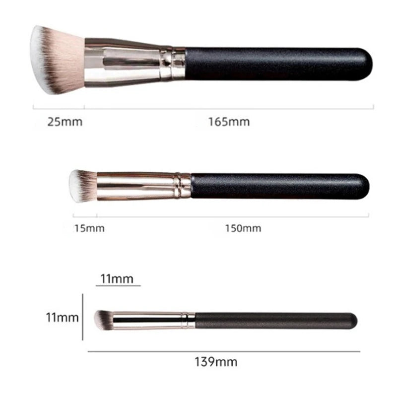 Brochas de maquillaje para base, corrector y ojeras, en ángulo, sin costuras, sintéticas, para cremas líquidas, cosméticas, herramientas de maquillaje facial