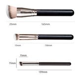 Brochas de maquillaje para base, corrector y ojeras, en ángulo, sin costuras, sintéticas, para cremas líquidas, cosméticas, herramientas de maquillaje facial