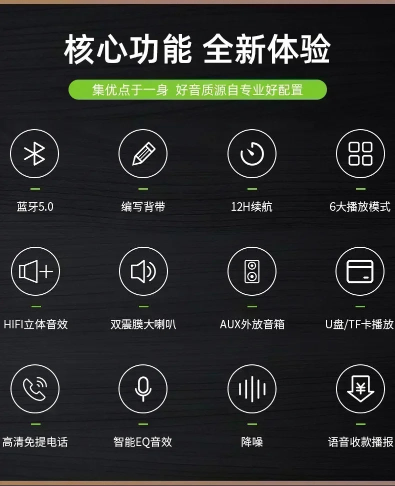 Portable Waterproof 100W High Power Bluetooth Speaker RGB Colorful Light Wireless Subwoofer 360 Stereo Surround TWS FM Boom Box