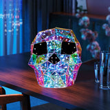 Halloween Gorgeous Shining LED Ghost Lights Decor Prismatic Ghost Iridescent Ghost Lantern Holiday Party Decor Atmosphere Prop
