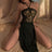 2023 High Split See-through Backless Women Dresses Fashion One-piece Hollowed Out Long Dress Cheongsam Body Suit Erotic Babydoll - Lootquake