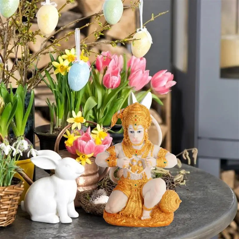 1 pc Hanuman Buddha Figurine Southeast Asian Style Home Sculpture Lord Hanuman Statue Buddha Figurine Ornament