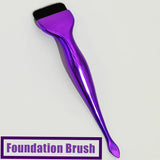 Single Ultrathin Flat-Head Foundation Brush,Spoon-Shaped Design/Non-Powder-Eating/No Powder Waste,For Liquid Foundatio/BBCream,P