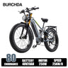 Bicicleta eléctrica de montaña Burchda RX80 de 1000 W y 50 km/h, batería de litio de 48 V y 20 Ah, de 26 pulgadas, para adultos.